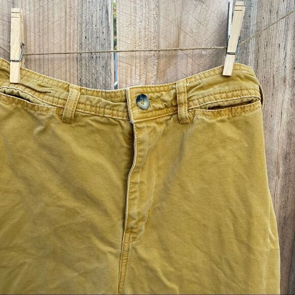 Free People we the free mustard Yellow High-Rise Cropped Wide-Leg Pants size 27 - Picture 4 of 12
